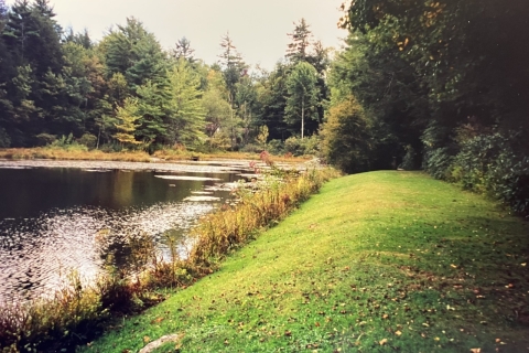 Lindenwood Lake drained for dam repair, fall 1997 Lindenwood Lake drained for dam repair, fall 1997