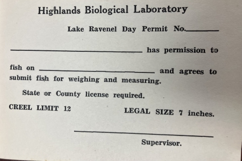 Lake Permission Form for fishing