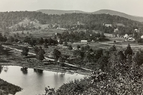 "View of Village of Highlands from Biscuit Rock" 1883-1885 
R. Henry Scadin Photograph
Earle Young Collection, University of North Carolina, Asheville