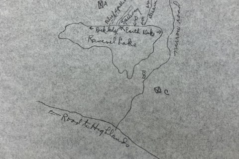 Map by Mr. Pigdeon, November 20, 1936 Map by Mr. Pigdeon, November 20, 1936