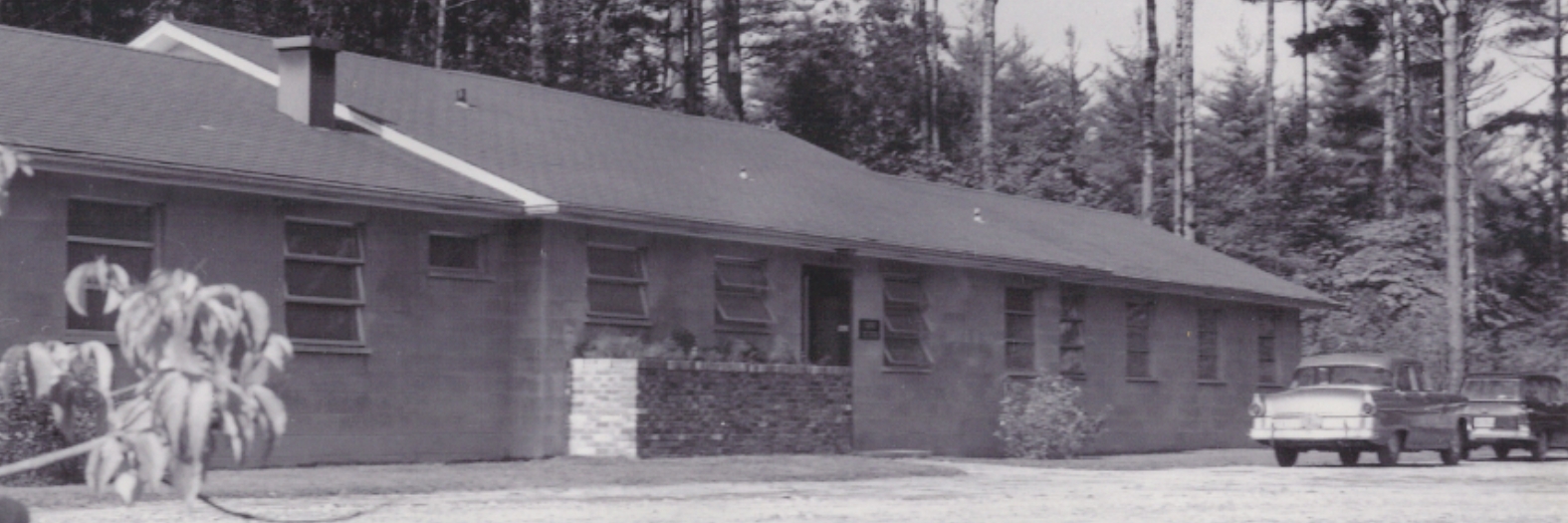 Early residential buildings constructed at the Station to house visiting scientists and students.