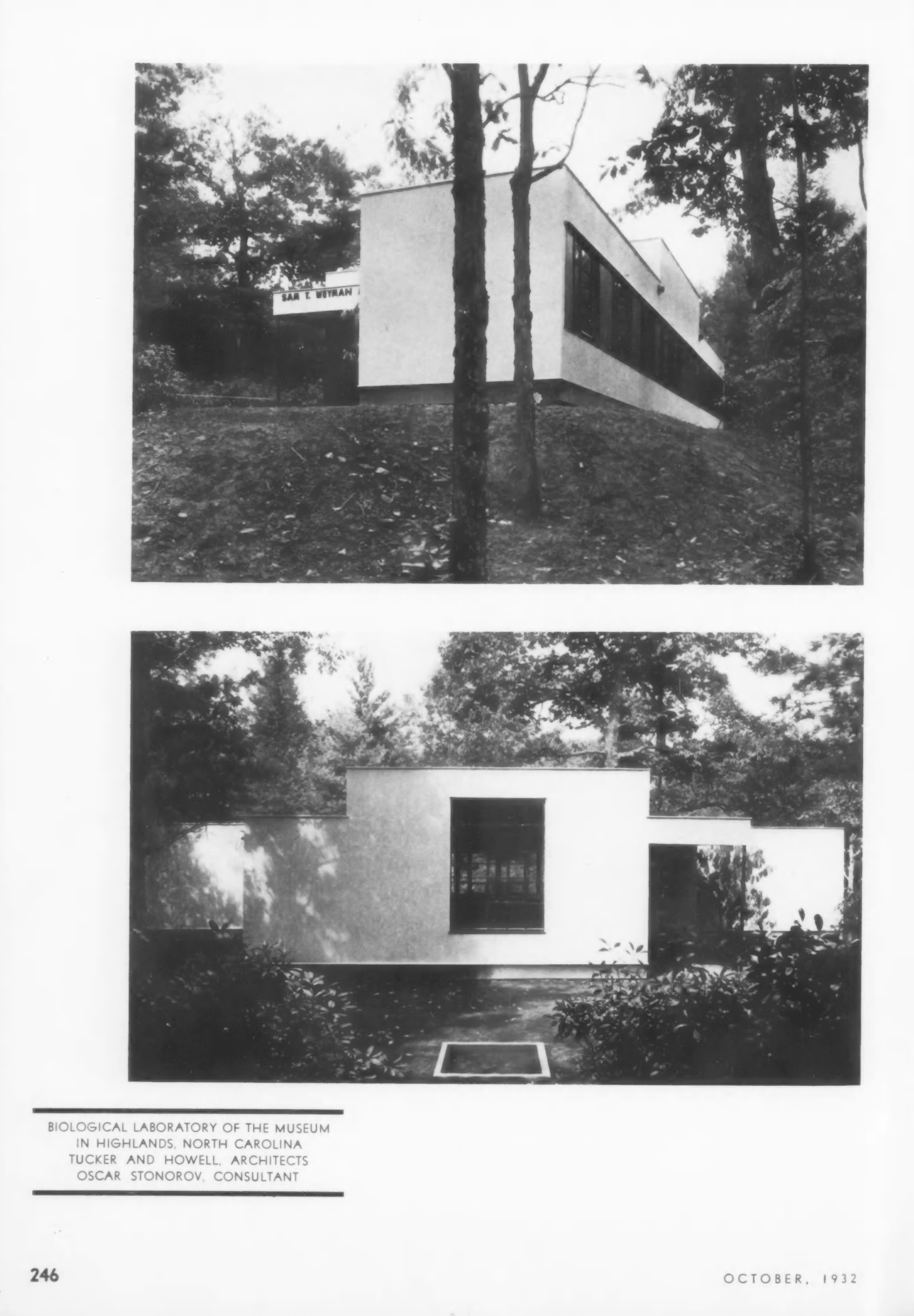 The Architectural Record, October 1932, page 246.