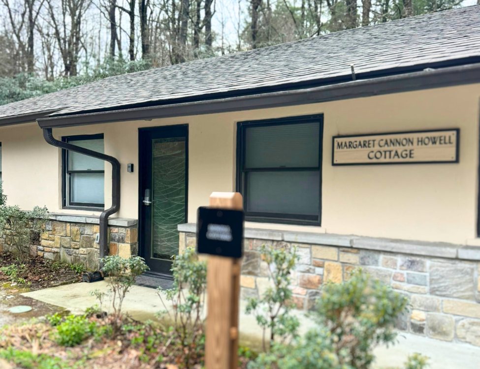 Howell Cottage, a one-story renovated building on the HBS campus